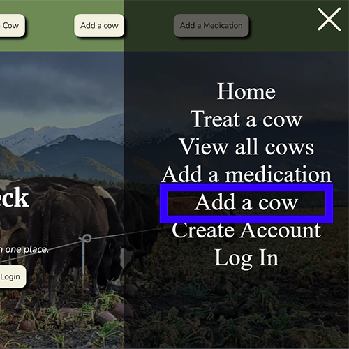 Add Cow Step 1