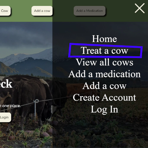 Treat Cow Step 1
